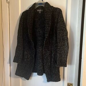 Eddie Bauer small knit lounge open cardigan with pockets